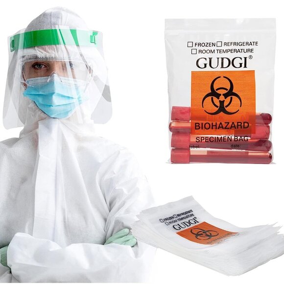 New Halloween Biohazard Specimen Bags 6" X 9" (50 Pack) - Picture 6 of 8